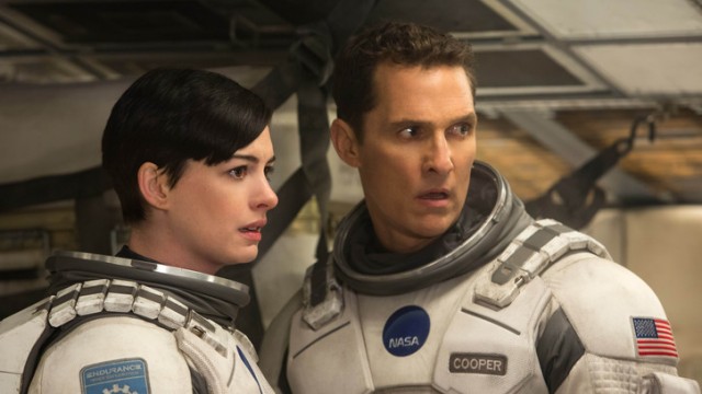 Anne Hathaway and Matthew McConaughey in Interstellar