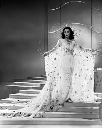 Hedy Lamarr in one of her elaborate costumes designed by Adrian