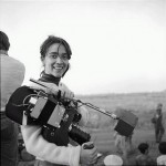 Vivian Kubrick on the set of Full Metal Jacket