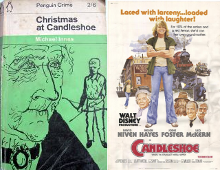 Christmas at Candleshoe book jacket, Candleshoe movie poster