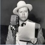 Behind the microphone