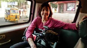 A woman and her camera