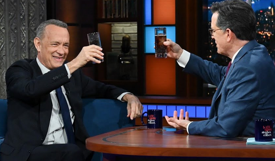 Sharing a tipple possibly to be named after one of them