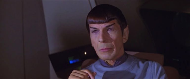 Spock had just been watching Glory, thus the tear.