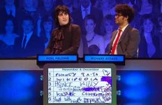 I think this is the quiz where they pretended to be married