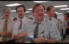 Gift this man a stapler.